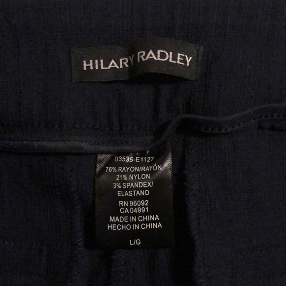 Hilary Radley Dress Capri Pants Size LG - Picture 3 of 9